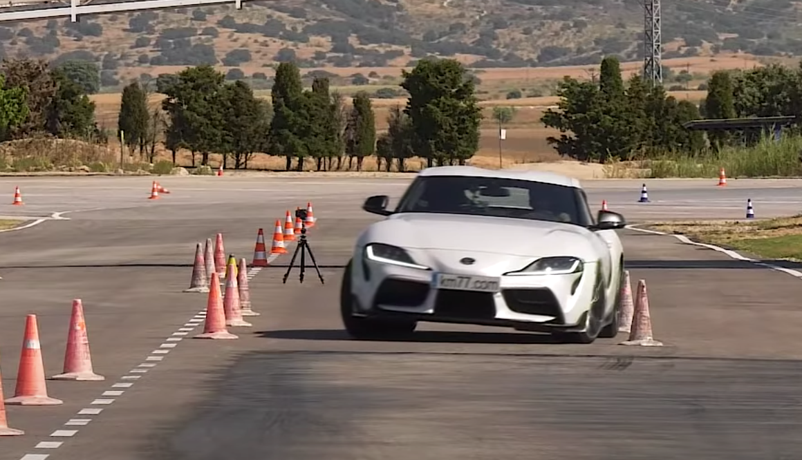 Here's The Toyota GR Supra (Just About) Clearing The Moose Test