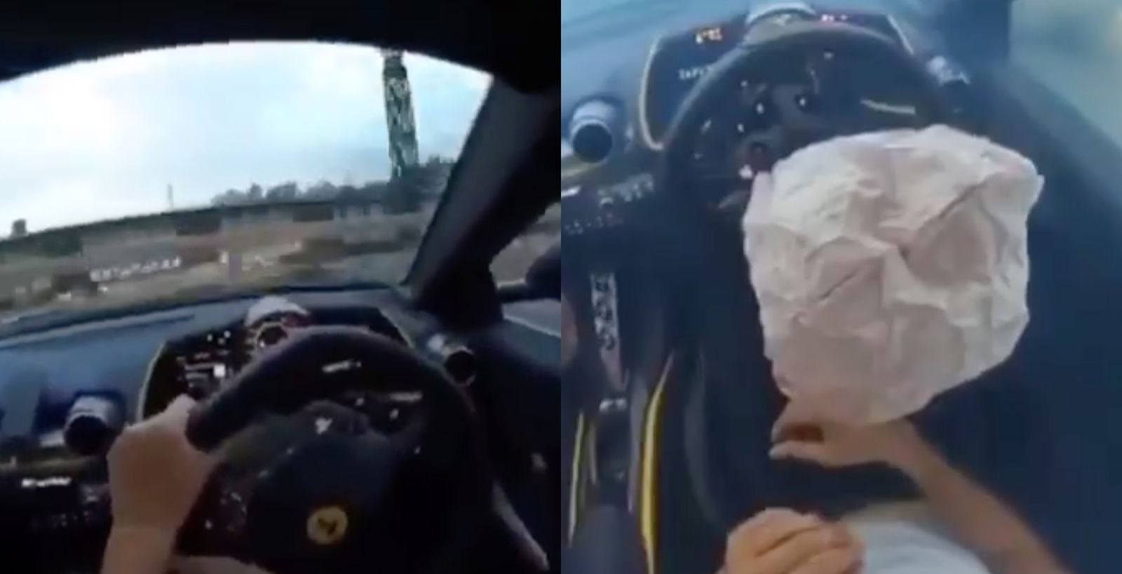 Ferrari 812 Superfast Driver Films Himself Crashing In Central London