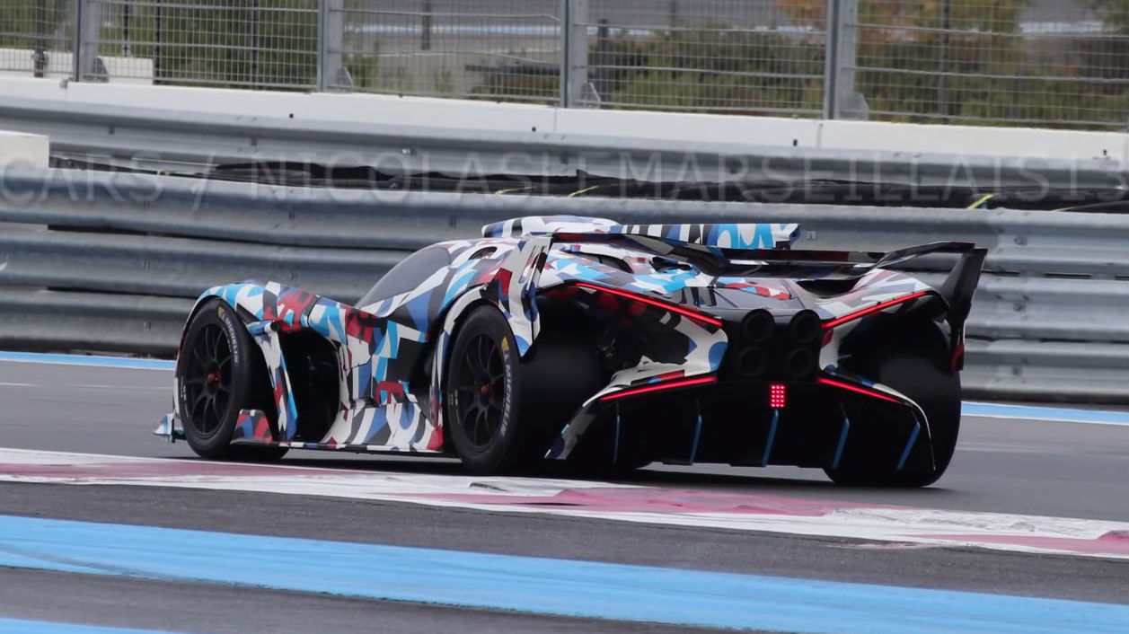 Mystery Bugatti With ‘X-Wing’ Rear Lights Spotted Testing In France