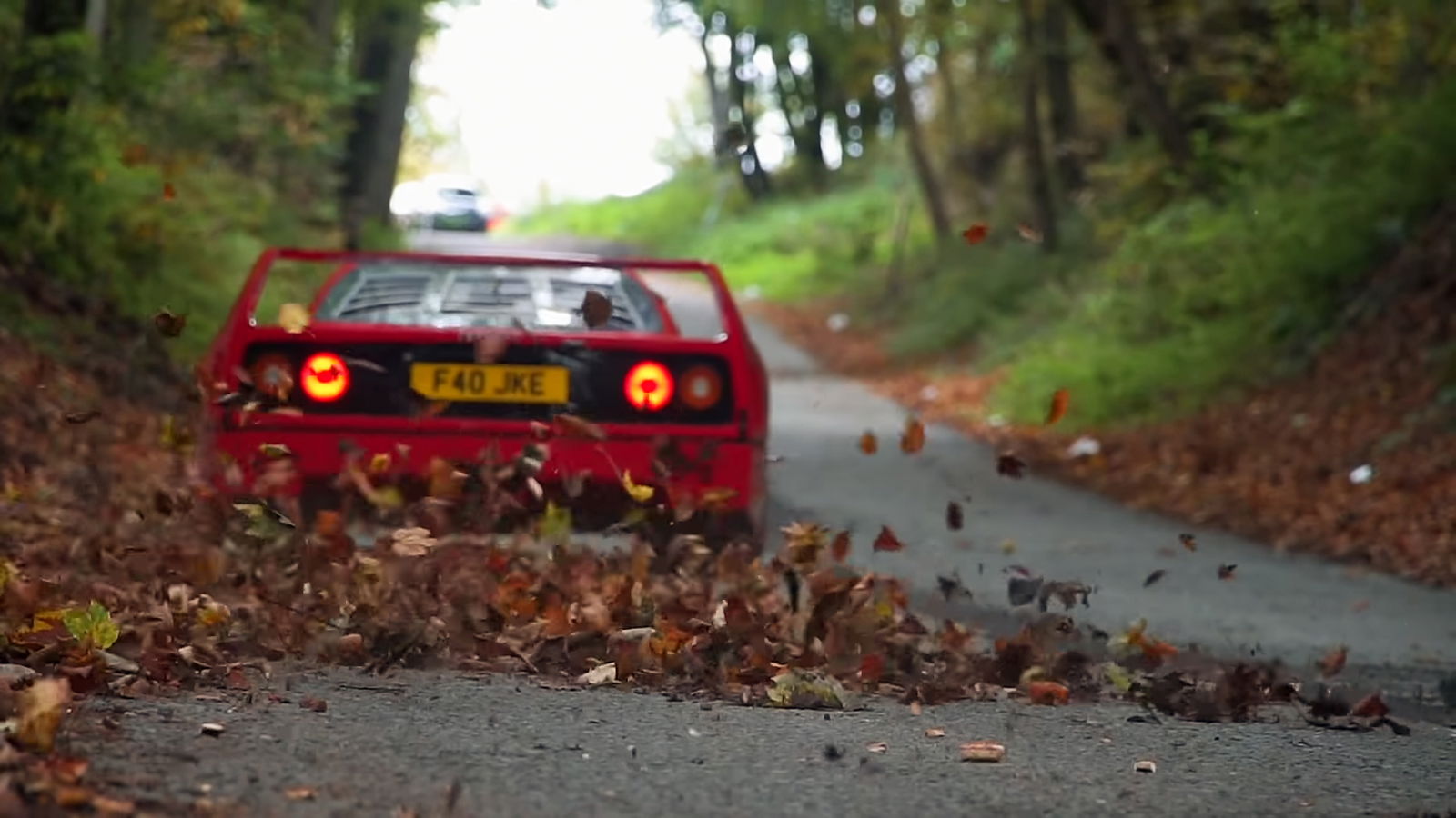 A Ferrari F40 On Wet, English Roads Is Pure Supercar Love