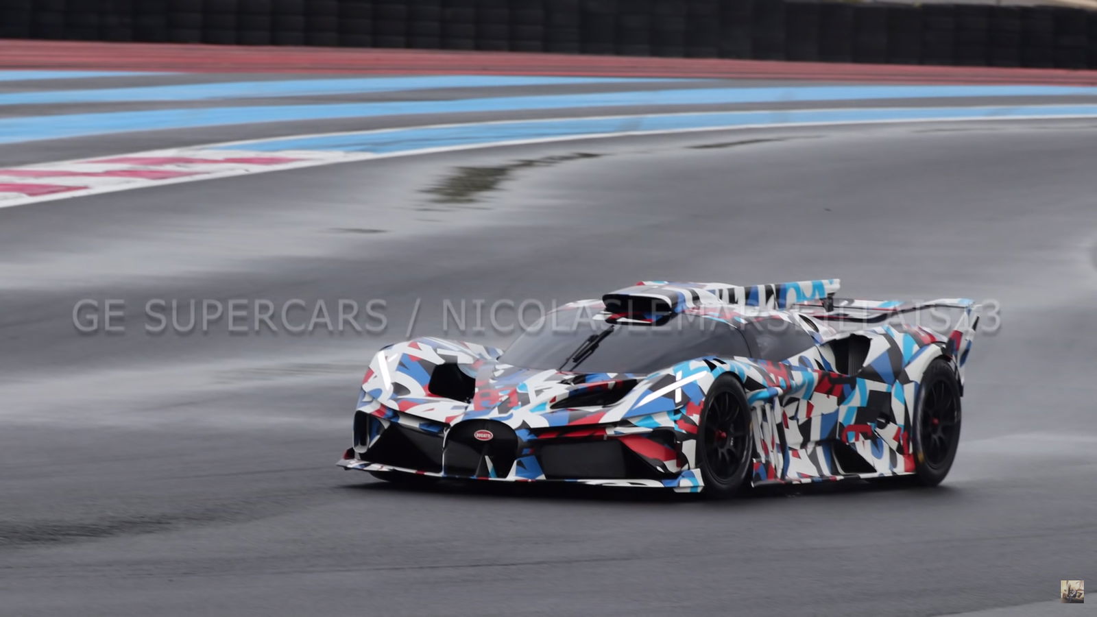 Mystery Bugatti With ‘X-Wing’ Rear Lights Spotted Testing In France