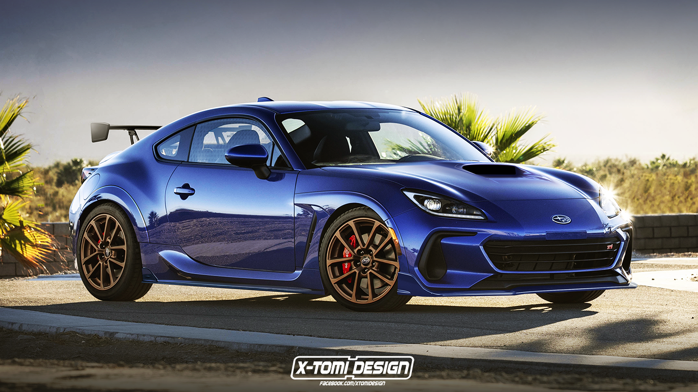 Here's How The Subaru BRZ Looks As An STI And A Convertible