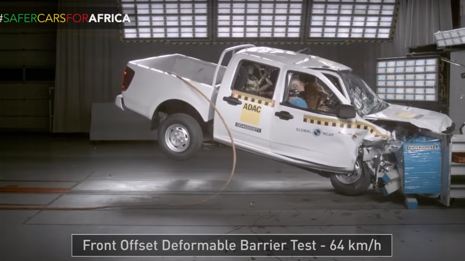 This Pick-Up Truck's 0-Star Crash Test Is Downright Horrifying To Watch
