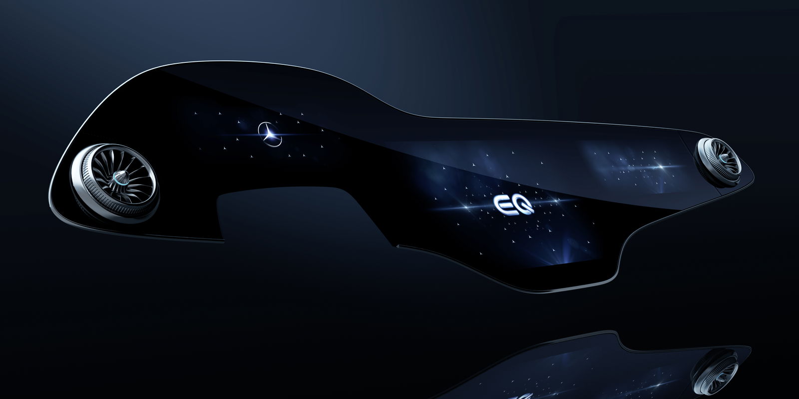 Mercedes' 1.4-metre display