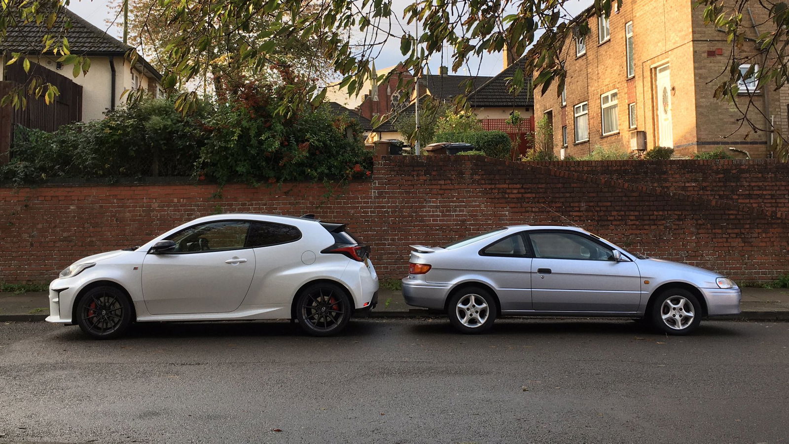Compared to a modern Toyota like the GR Yaris, the Paseo is tiny