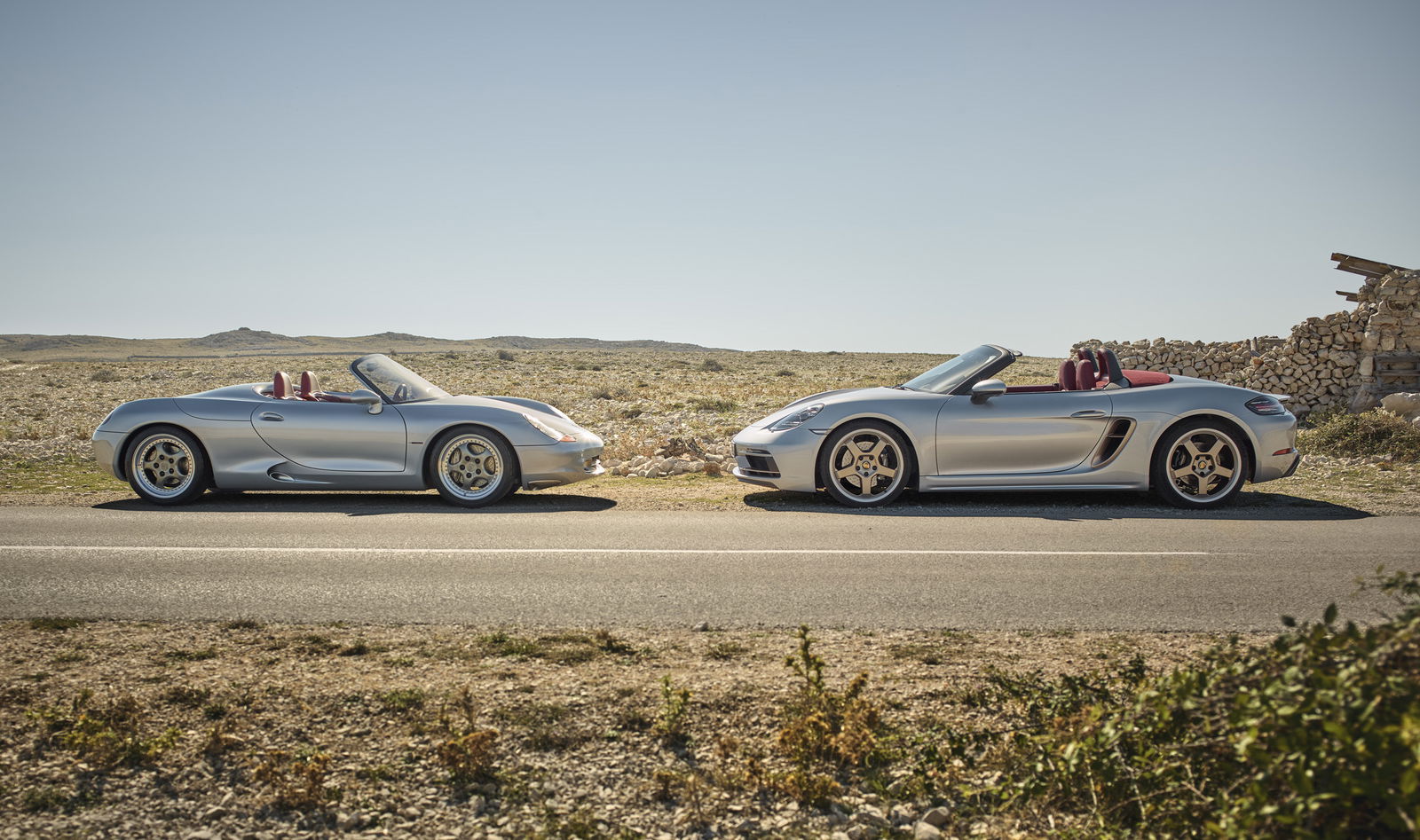 The Porsche Boxster 25 Years Has Fancy Gold Bits Like The Original Concept