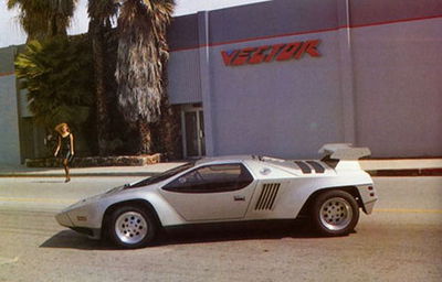 The W2 prototype outside Vector's HQ in California