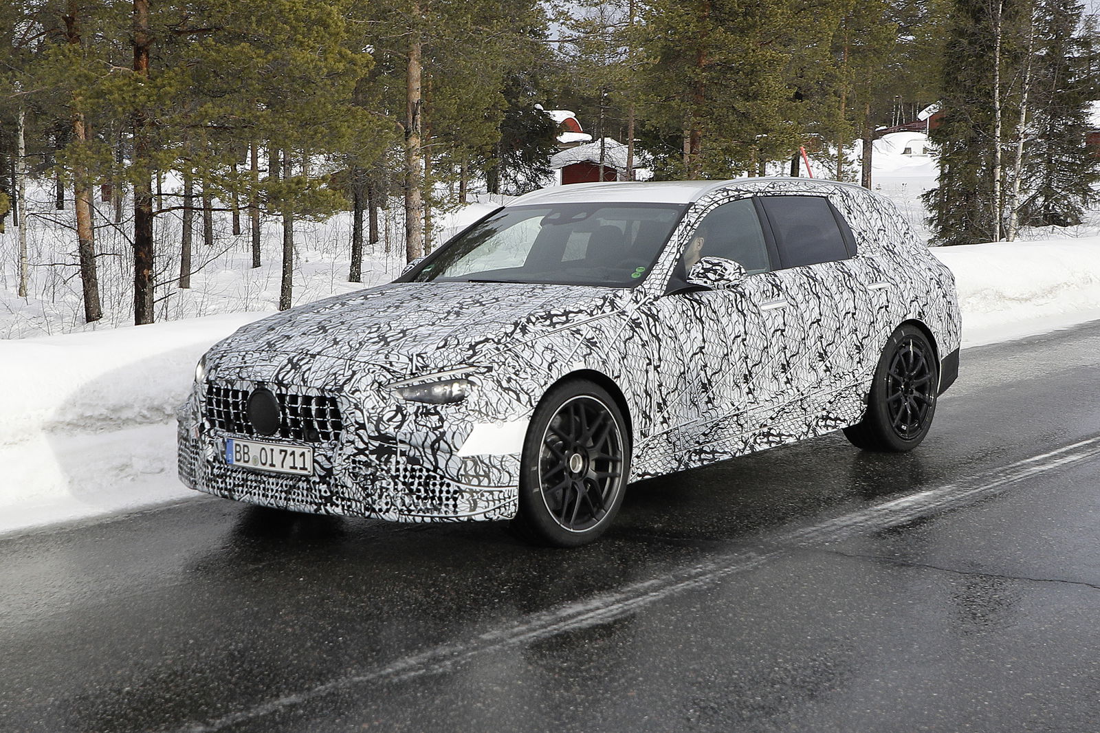 The new AMG C63 was recently spotted undergoing cold weather testing in estate form