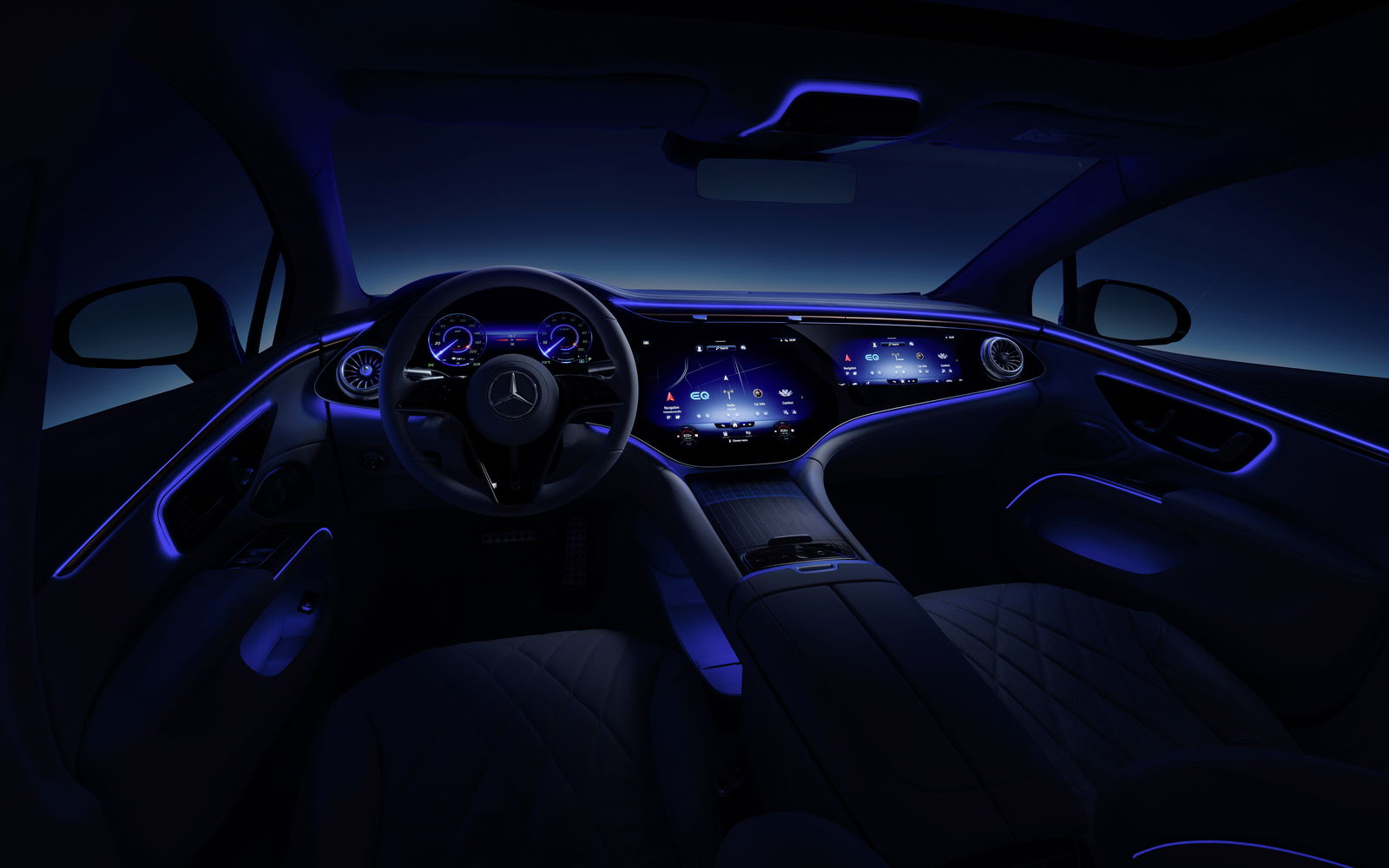 Here's What Mercedes' New 1.4-Metre 'Hyperscreen' Looks Like In A Car