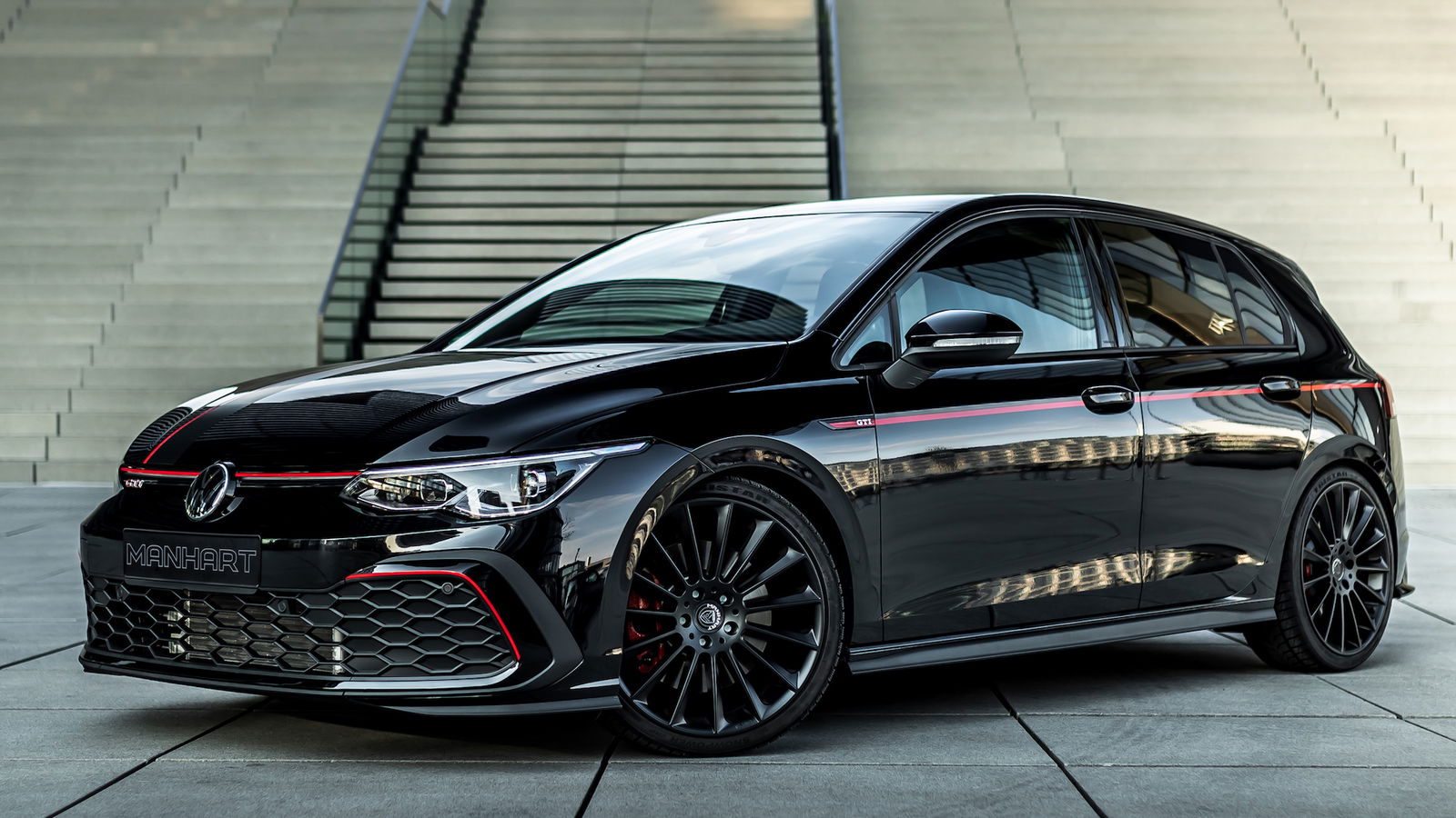 Manhart's Golf GTI Has 286bhp, Big Wheels And A Starlight Headlining