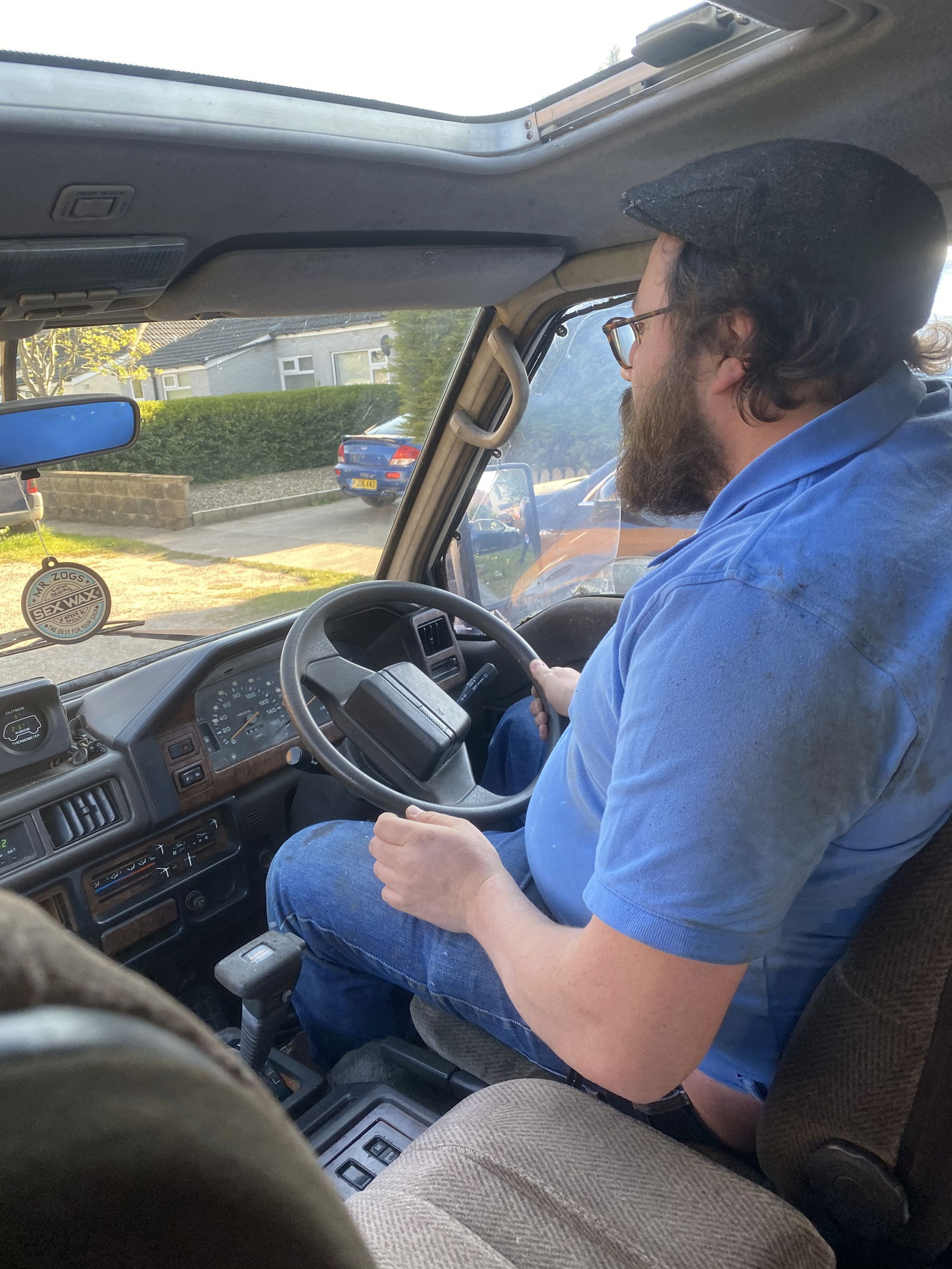 Lord of all he surveys. A commanding driving position and armchair like seats make for a very comfortable ride.