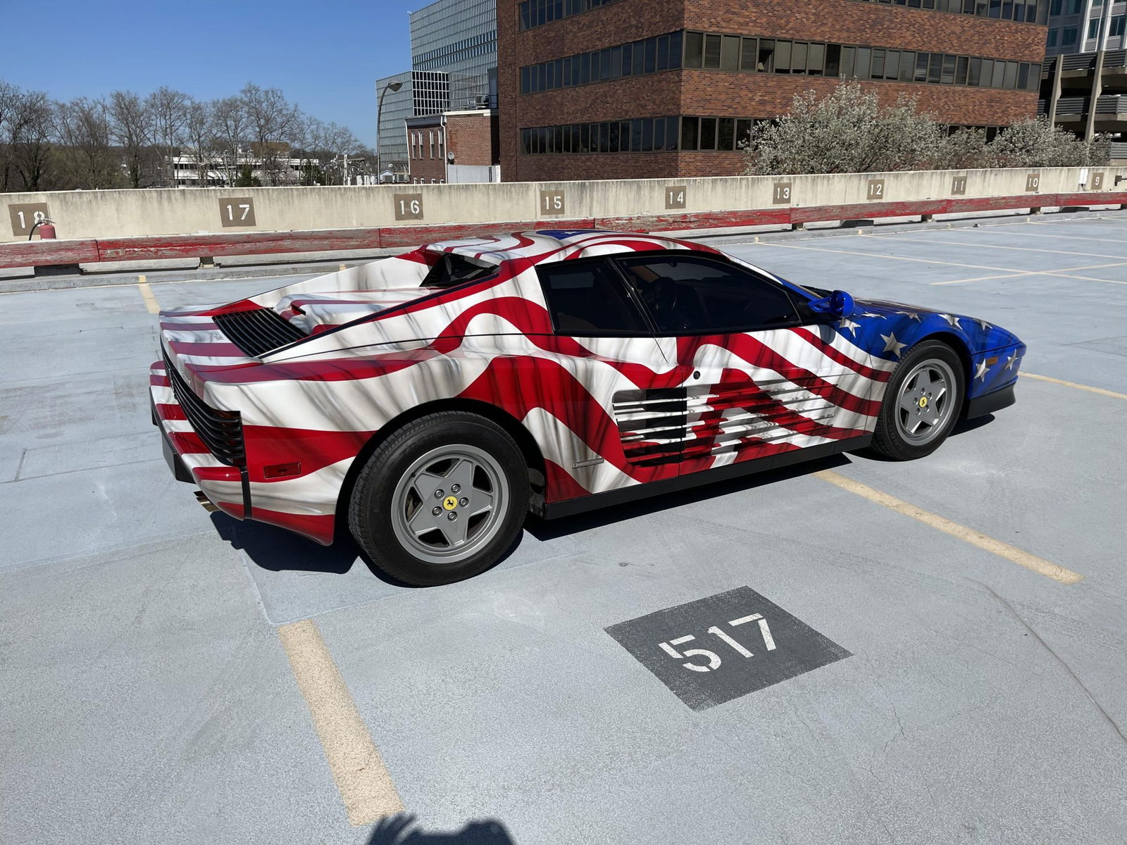 Nope, This Ferrari Testarossa's US Flag Livery Isn't A Wrap