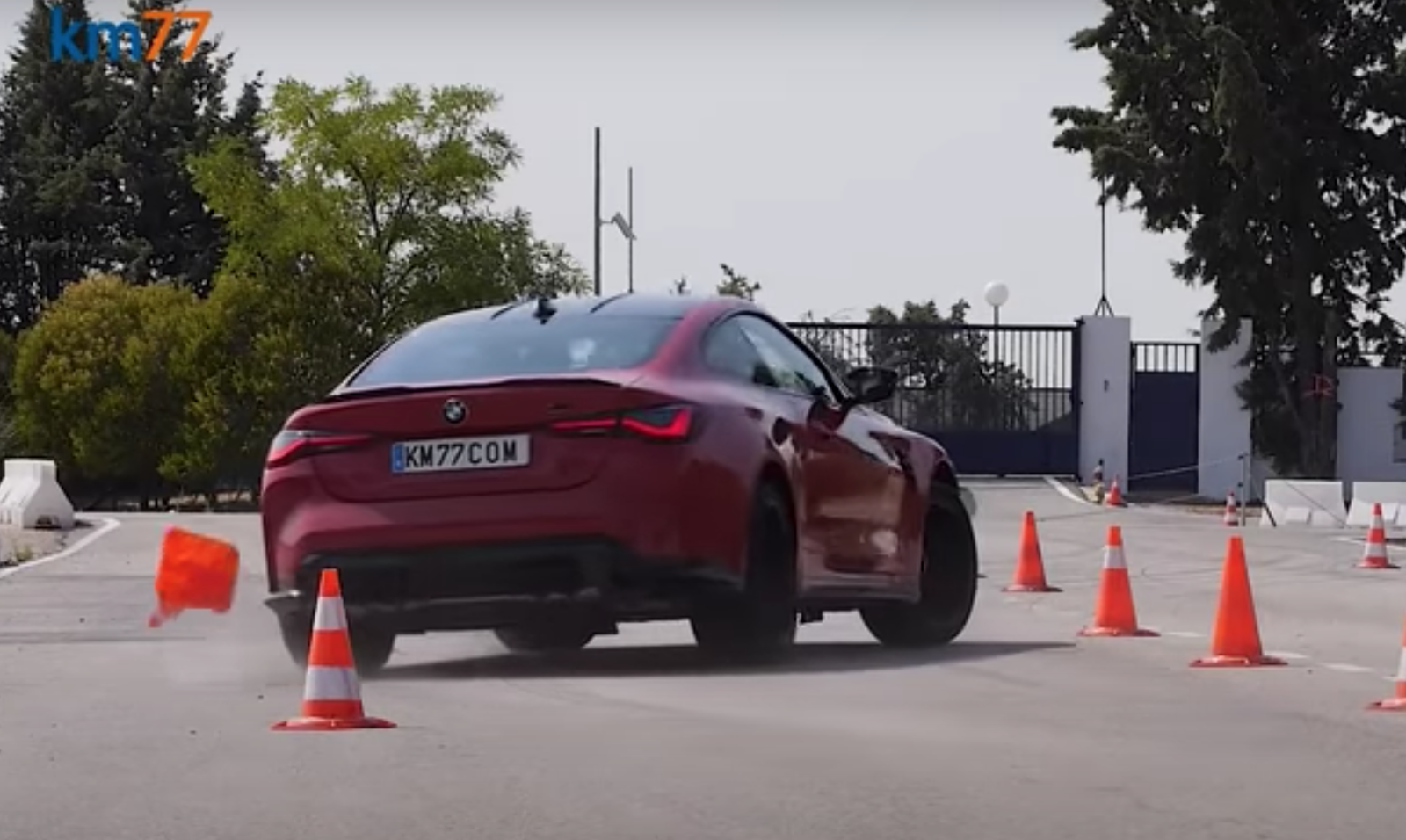 The New BMW M4 Looks Like A Handful During The Infamous Moose Test