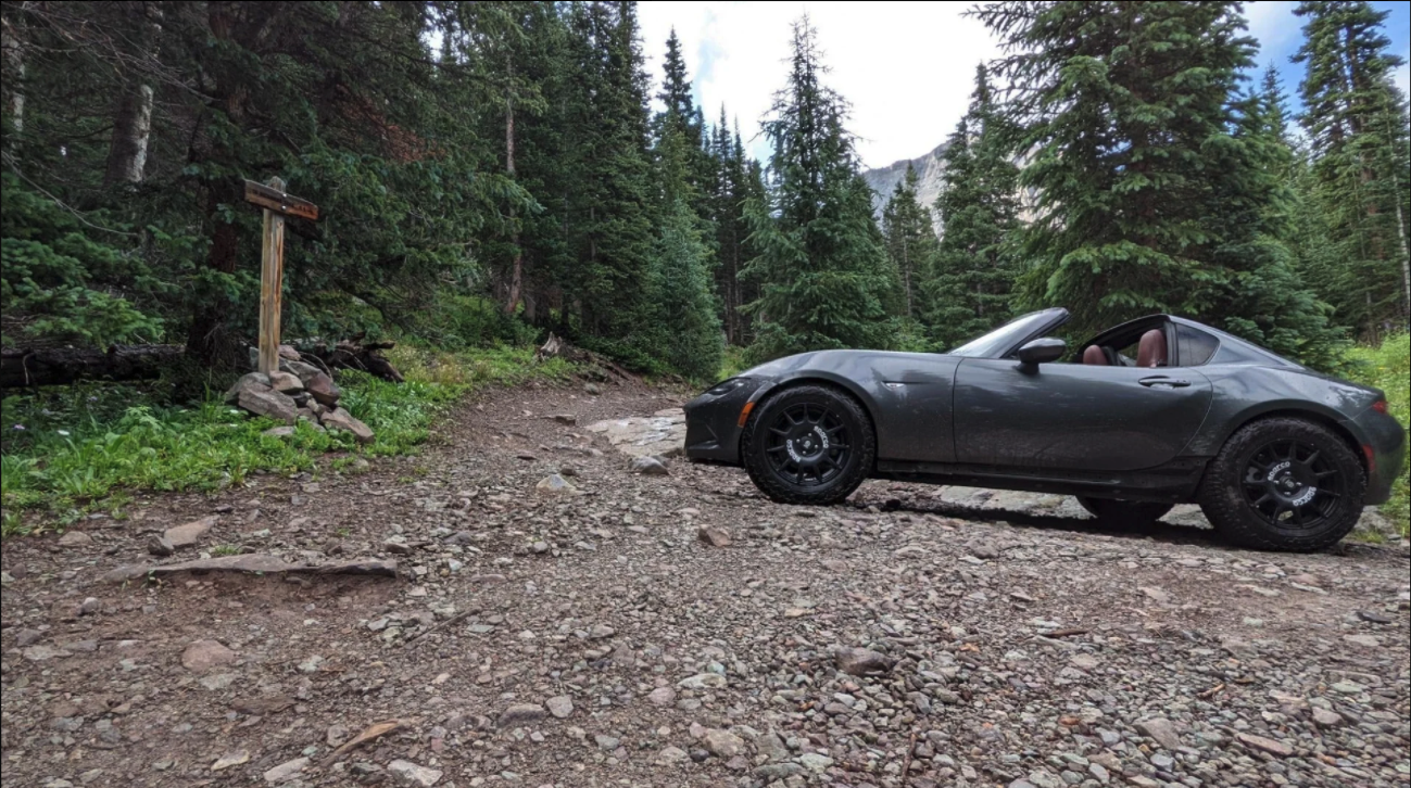 A Mazda Miata Has Conquered A Jeep Trail On Stock Suspension