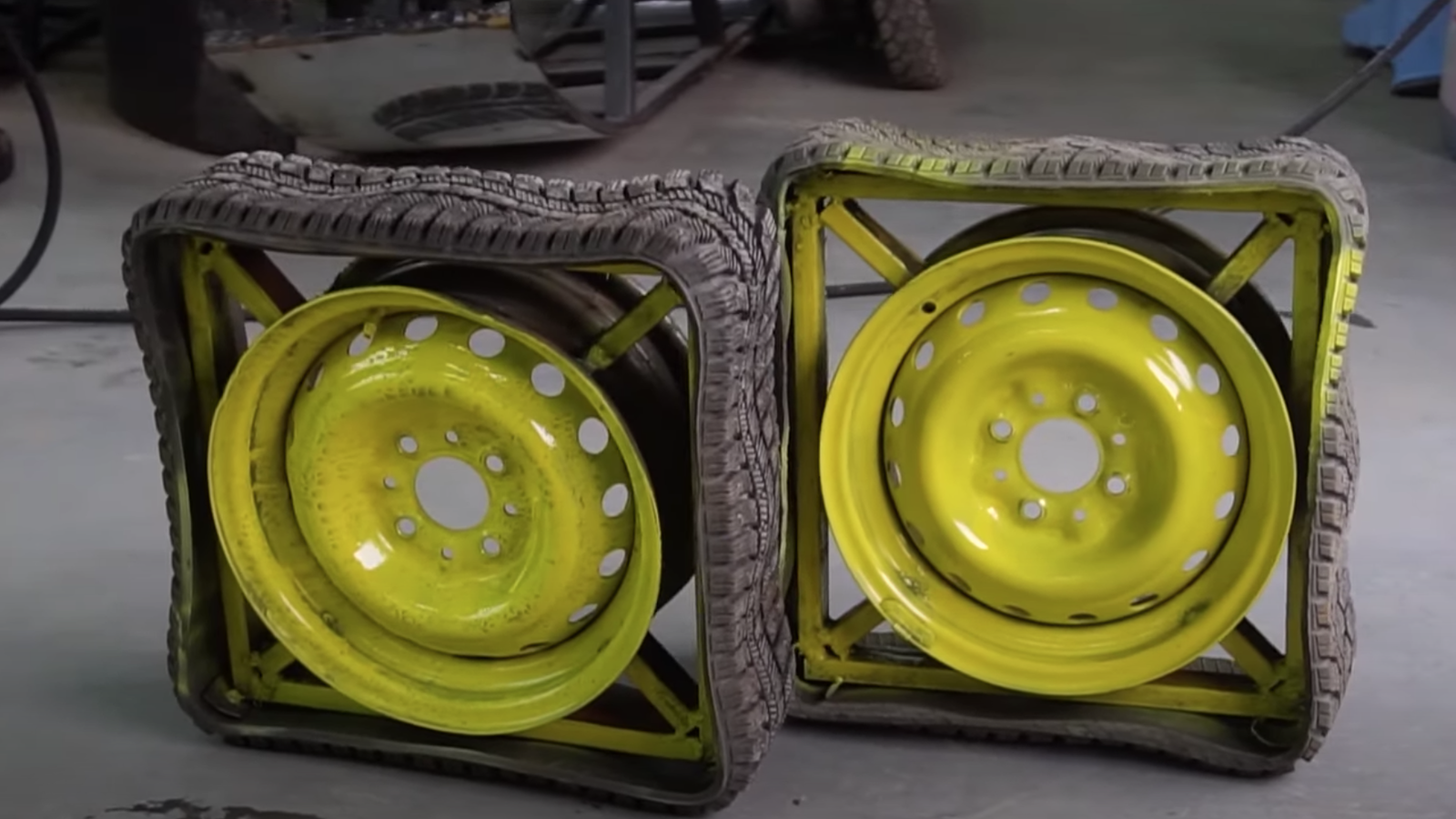 Ever Wondered What It Would Be Like To Drive On Square Wheels?