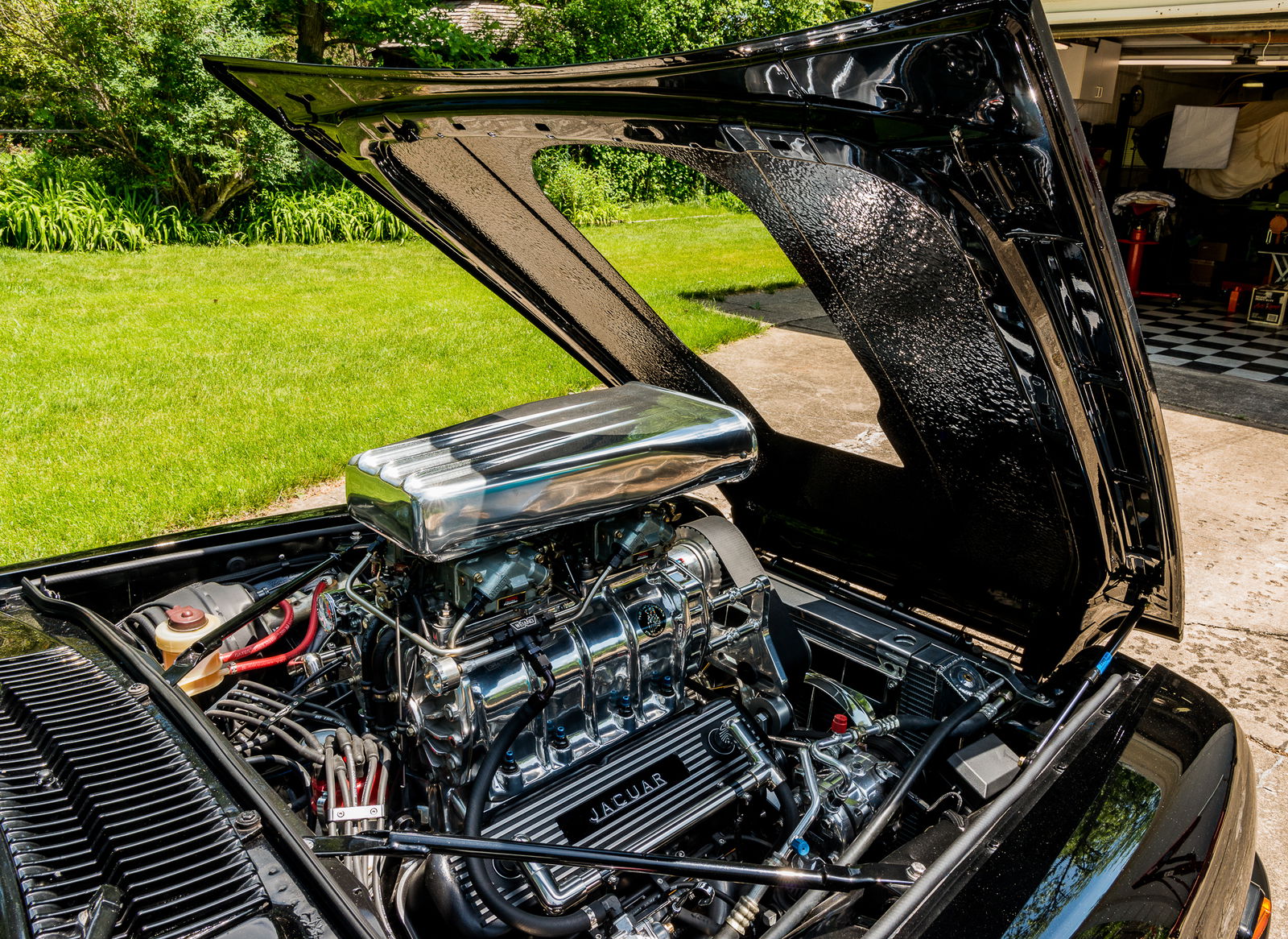 A Jaguar XJS With A Supercharged Chevy V8 Is The Engine Swap You Didn't Expect