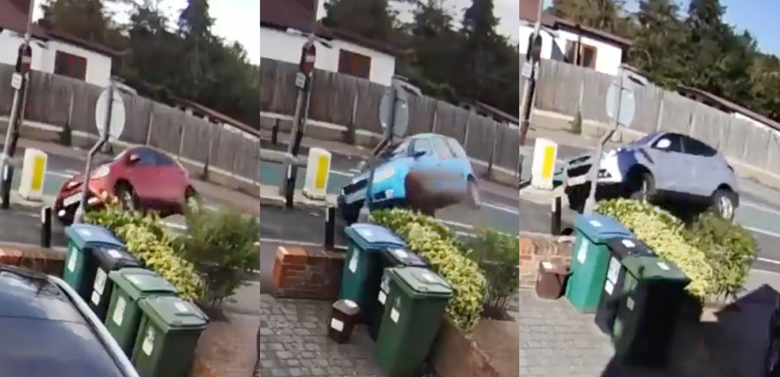 Watch A Bunch Of Drivers Get Caught Out By The Same Width Restriction