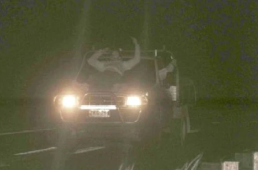 Car Caught Speeding At 74mph With Someone Chilling On The Bonnet
