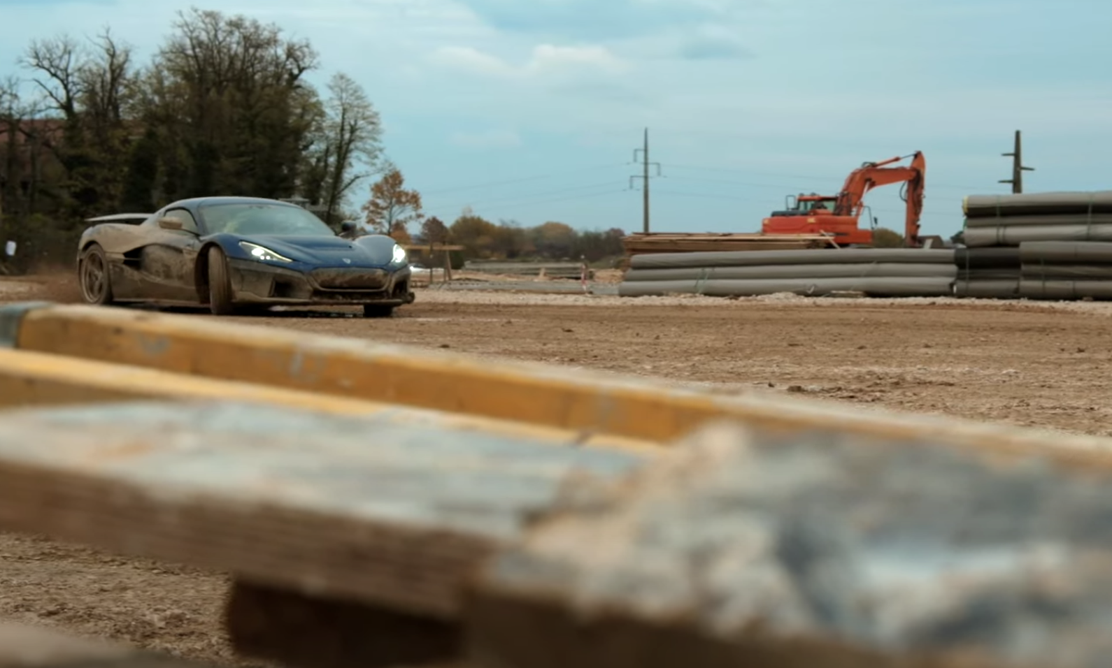 Rimac Nevera Prototype Goes For A Muddy Skid Before Its Destruction