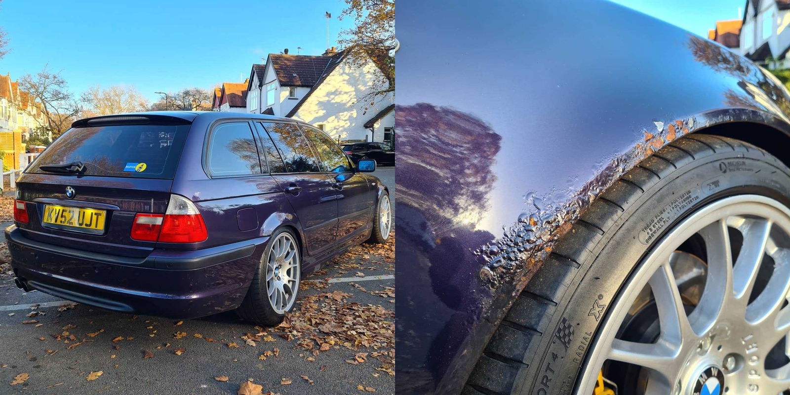 The rear arches need attention, but this 330i Touring is a proper looker! The front arches might be beyond saving, though...