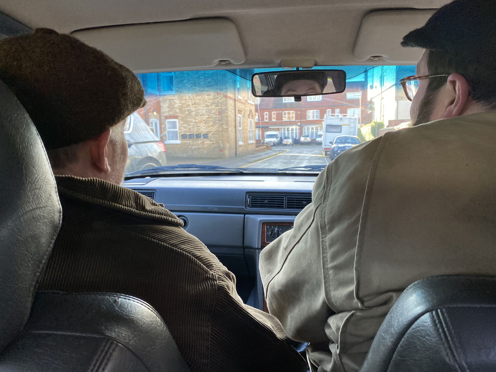 Robert taking my dad for his first spin. I think he'll be sticking with the V70.
