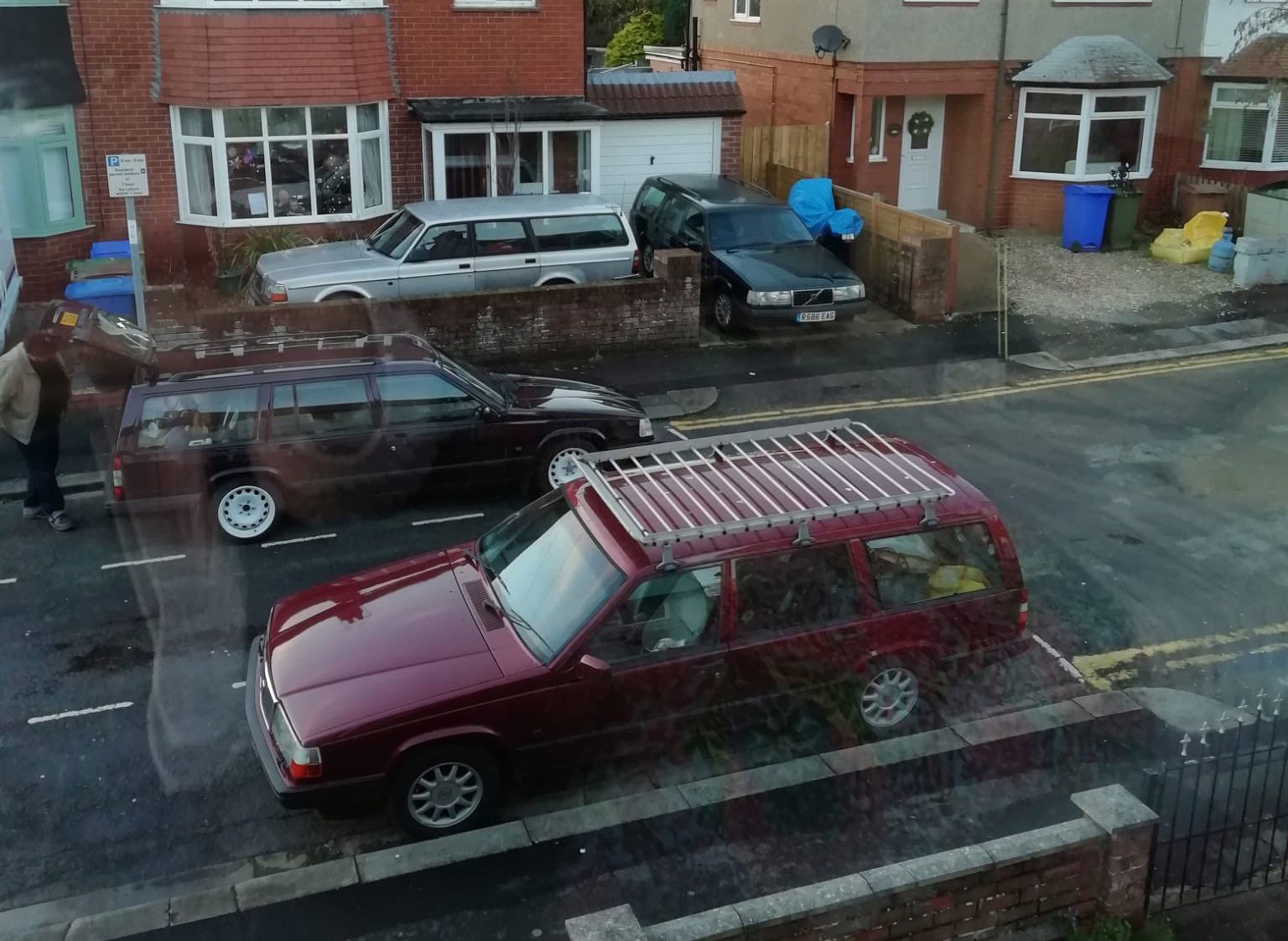 A look out the window confirms the family Volvo obsession.