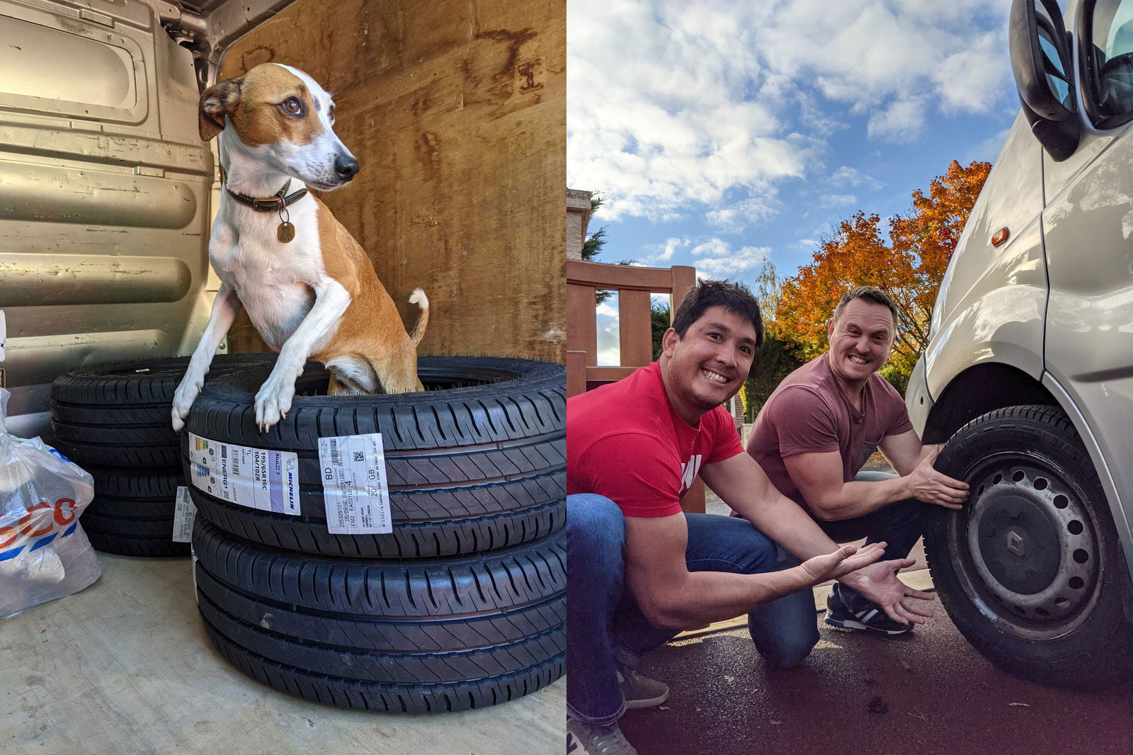 Michelin Agilis tyres were fitted to van shortly after purchase
