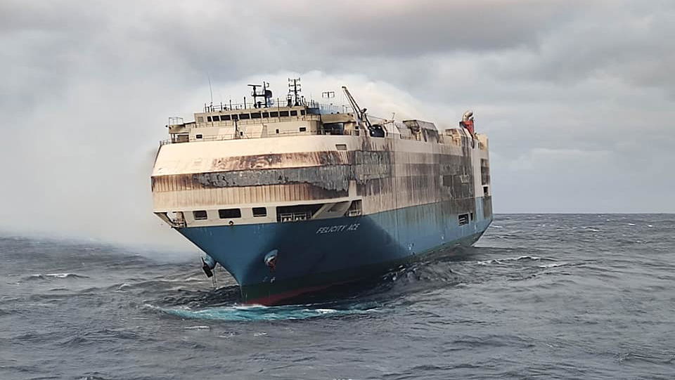 A Ship Carrying $400m Cargo Of Porsches, Bentleys And More Is Still On Fire