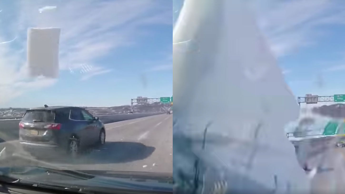 Reminder: It's Extremely Dangerous To Drive With A Load Of Snow Still On Your Car