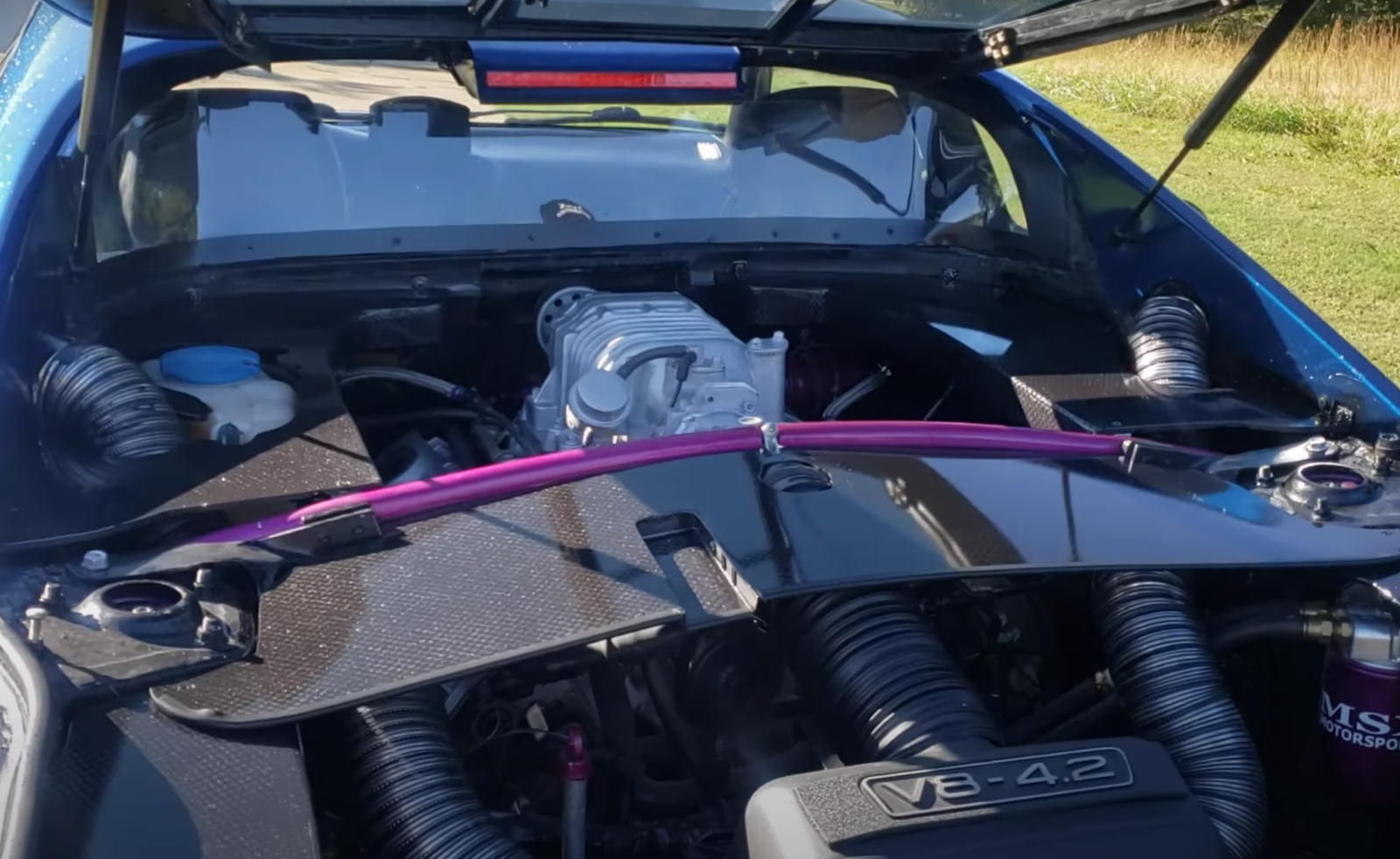 This Stretched Toyota MR2 Is Powered By A Supercharged Audi V8