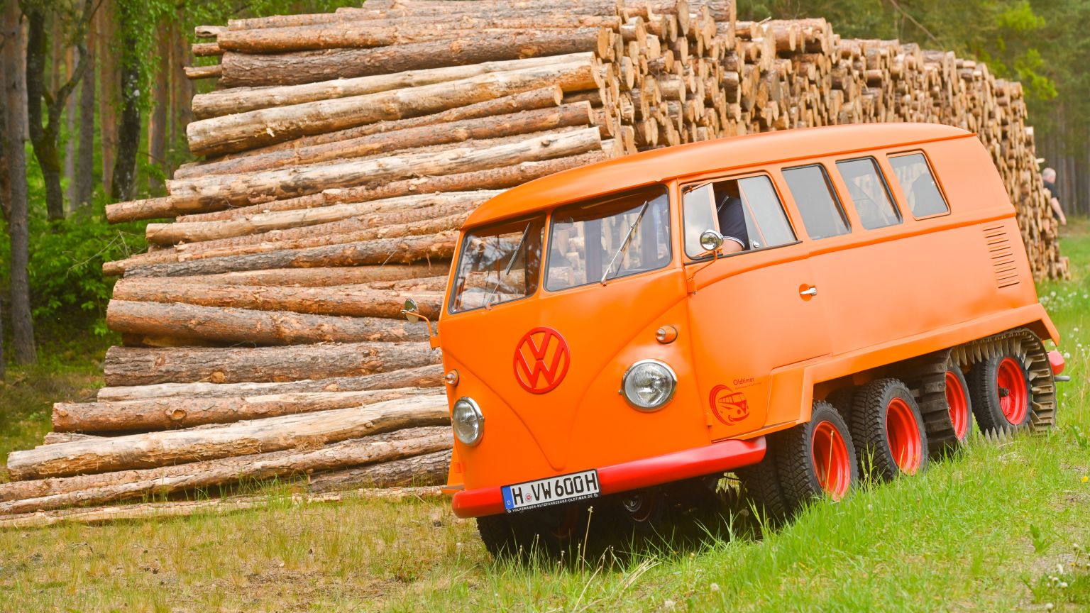 Volkswagen Restores One-Off Classic T1 Bus With Tank Half Tracks