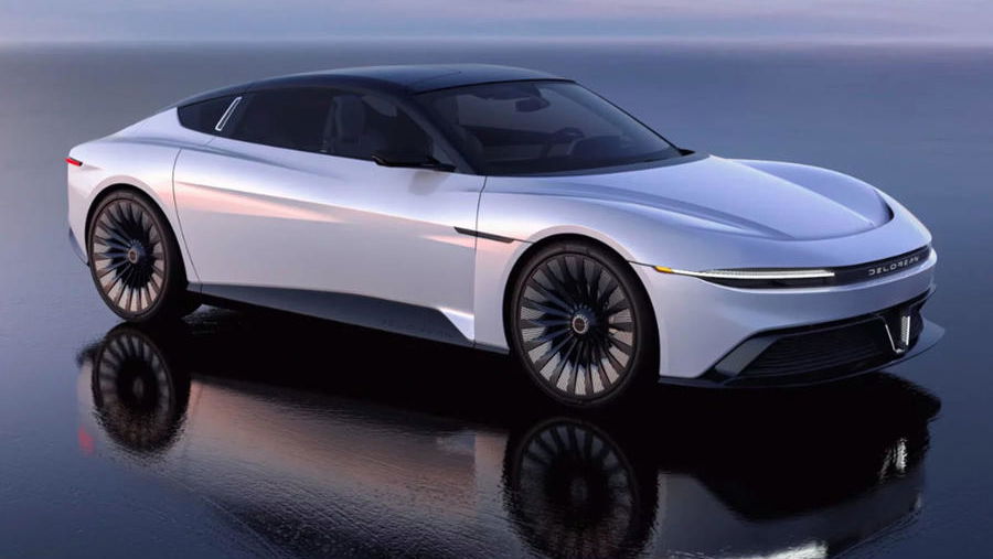The DeLorean Alpha5 Is A 300-Mile Range Porsche Taycan Rival