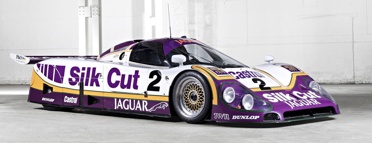 The original 1988 Le-Mans winning Jaguar XJR9