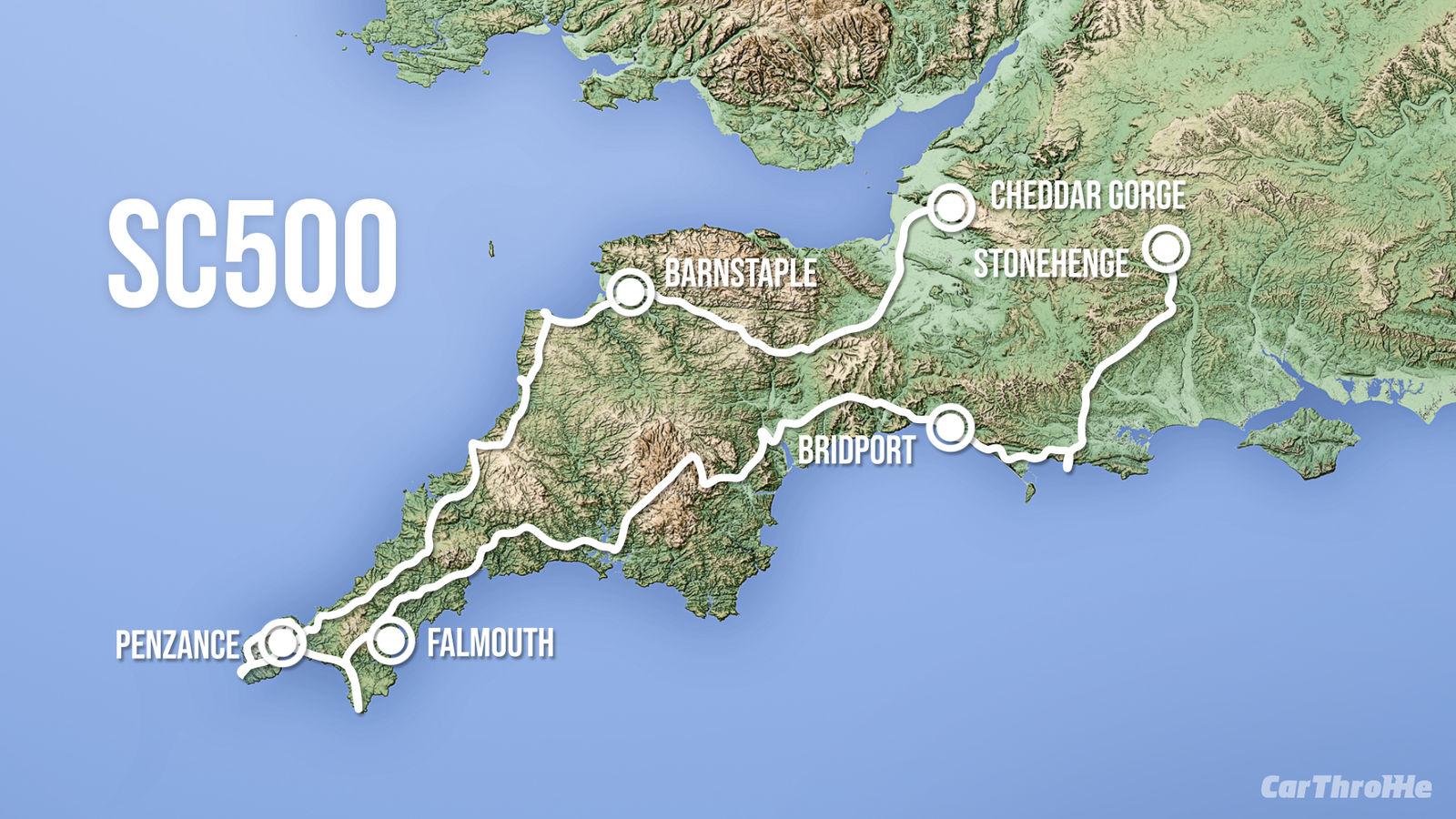 The Official Car Throttle 'SC500' South Coast Route