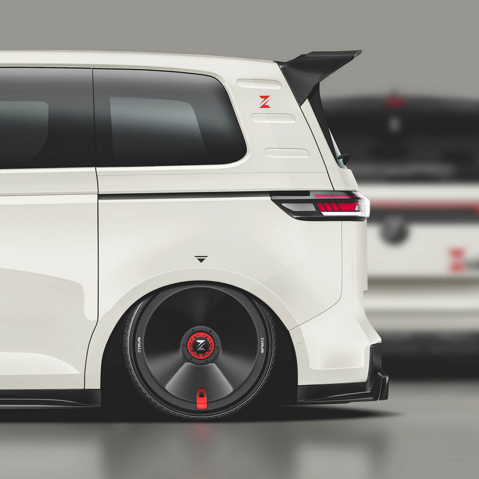 The Volkswagen ID. Buzz Looks Totally Bonkers With A Carbon Body Kit