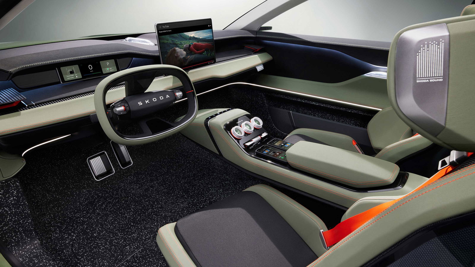 Skoda’s Vision 7S Concept Puts Your Baby In A Weird Place