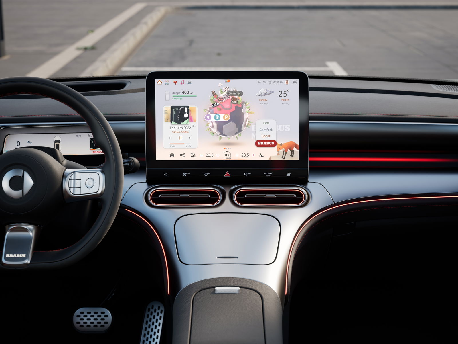 Anger Issues And An Animated Fox On The Dashboard: Meet The 422bhp Smart #1 Brabus