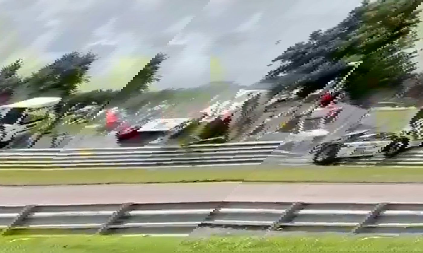 Here's What Happens When A Racing Truck Gets A Stuck Throttle